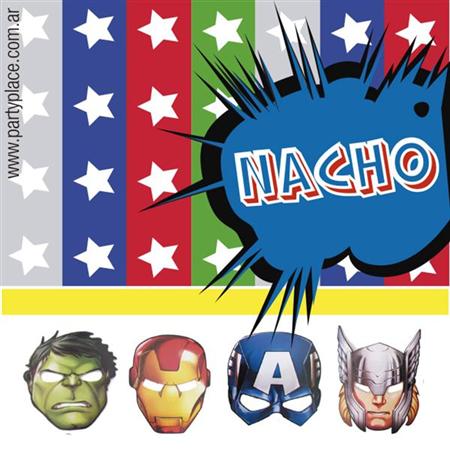 Stickers cuad. The Avengers MOD 1 16u Pers