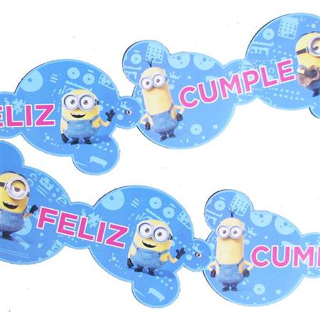 Banderín articulado celeste Minions