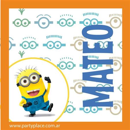 Tarjetitas Minions 20u Pers