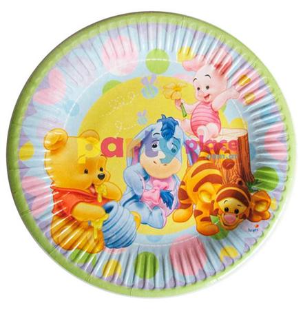 Platos Pooh Bebe 8u