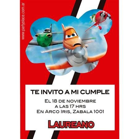 Invitación Aviones. Pers