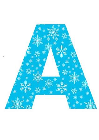 Letra o Nro. para decorar FROZEN