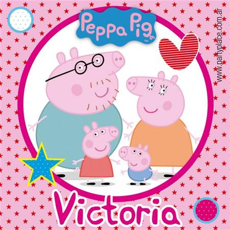 Stickers cuad. Peppa Pig 16u Pers
