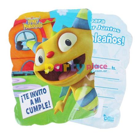 Invitaciones Henry Monstruito 10u