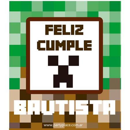 Carpita cartel MINECRAFT 2u Pers