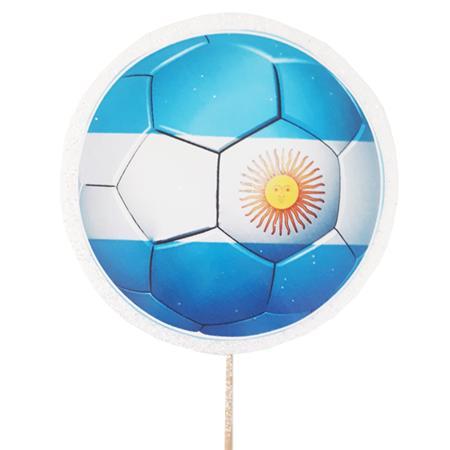 Pinche redondo bandera argentina