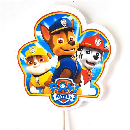Pinche para torta telgo Paw patrol