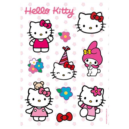 Stickers plancha Kitty y Melody 1u