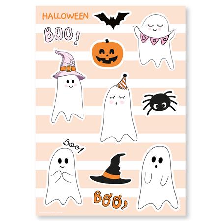 Stickers plancha Halloween BOO