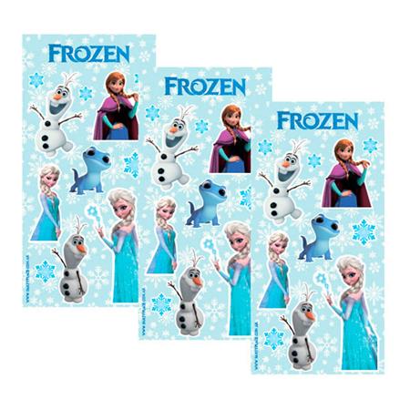 Stickers en planchitas Frozen 6u
