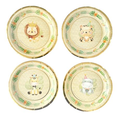 Plato Baby Safari redondo 8u