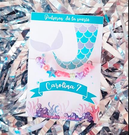Kit souvenir Pulsera Sirena