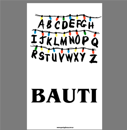 Stickers rect. gdes. Stranger Things 16u Pers