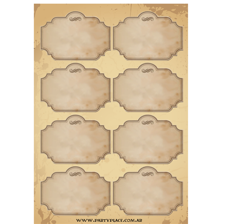 Stickers plancha Labels Potions Harry Potter redondas 8s 1u