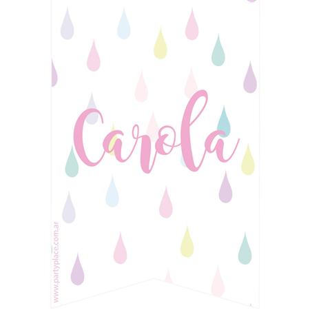 Stickers para doblar pastel 10u Pers