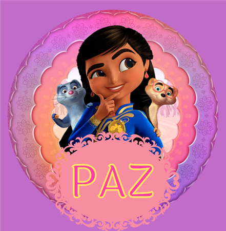 Stickers cuad. Mira La detective del Reino Pers