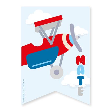 Stickers gdes. Avioneta 16u Pers