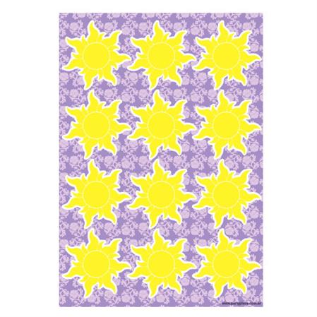 Stickers plancha Rapunzel sol 9s 1u