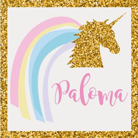 Stickers cuad. Unicornio 16u Pers