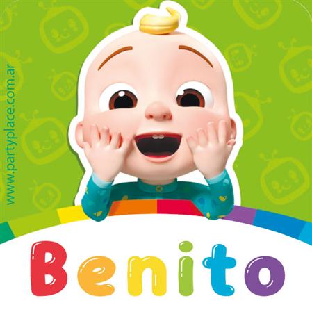 Stickers cuad. Cocomelon 15u. Pers