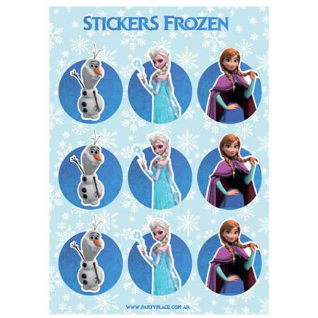 Stickers plancha Frozen 9s 1u