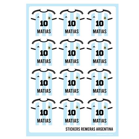 Stickers planchas Remera Futbol 24u