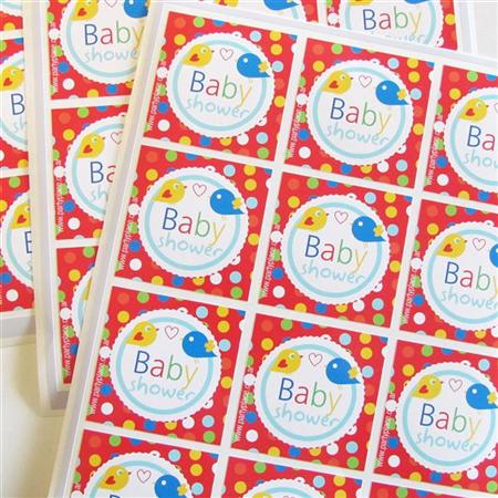 Stickers cuad. Little Birds 12u