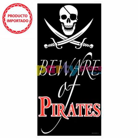 Cubre puerta pirata de plástico