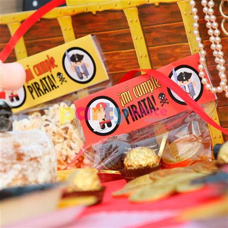 Carpitas cierra bolsa Piratas 8u