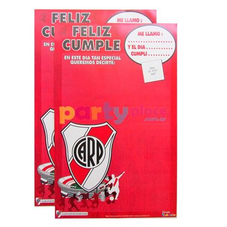 Afiche pergamino para firmar River 2u