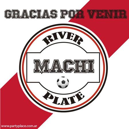 Stickers cuad. River 20u Pers
