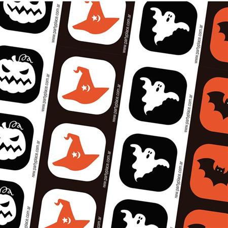 Stickers cuad. halloween 16u