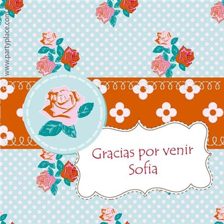 Tarjetitas Shabby Chic 20u Pers