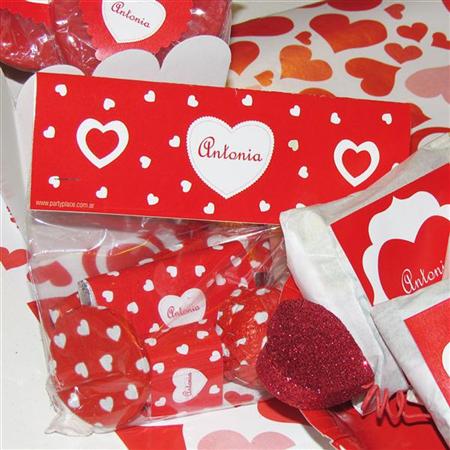 Carpitas cierra bolsa corazones 8u