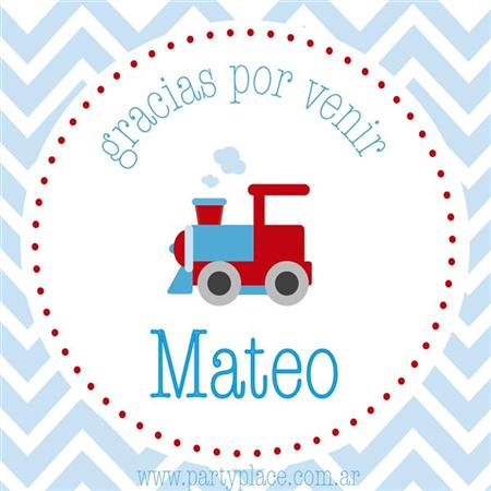 Tarjetitas Tren 20u Pers