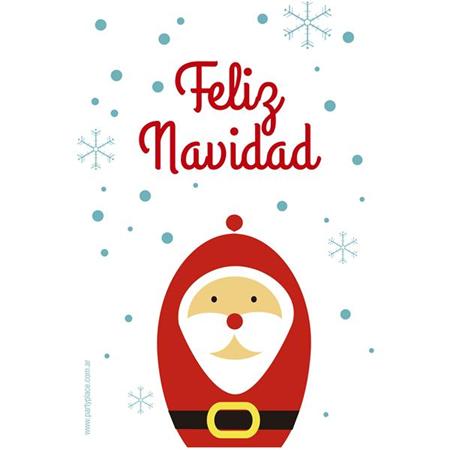 Afiche cartel navidad Santa