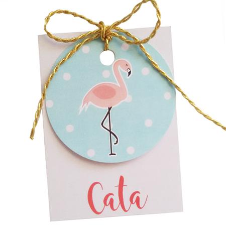 Tarjetitas dobles con cinta Baby Flamenco 16u Pers