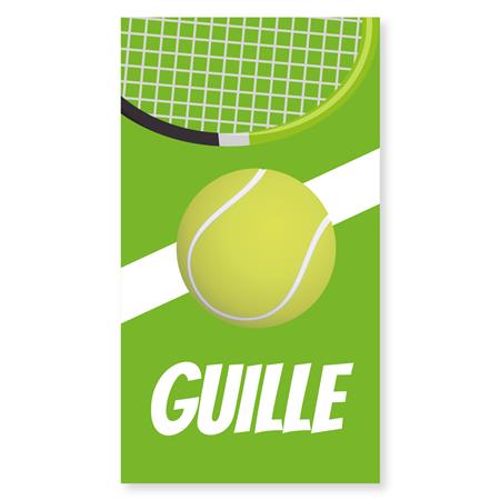 Tarjetas largas con cinta Tenis 20u Pers