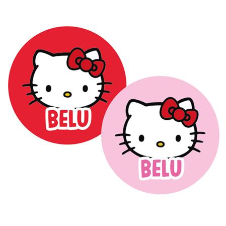 Tarjetitas redondas Hello Kitty 20u Pers
