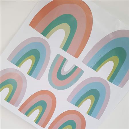 Vinilos de pared Pastel rainbow 8u