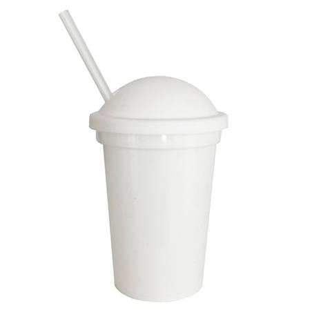 Vaso milk shake sorbete blanco