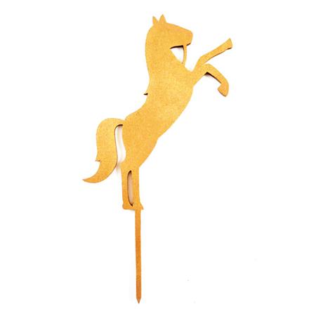 Adorno para torta madera caballo