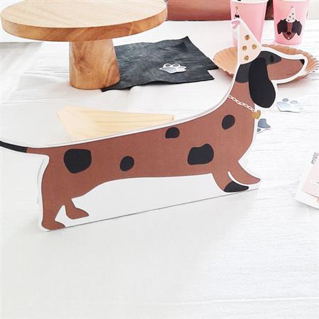 Adorno reversible gde Perro salchicha marron
