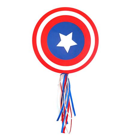 Pinche para torta Capitan America con cintas
