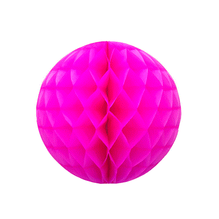 Esfera panal chico 18cm fucsia