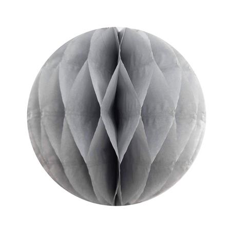 Esfera panal chico 18cm plateado