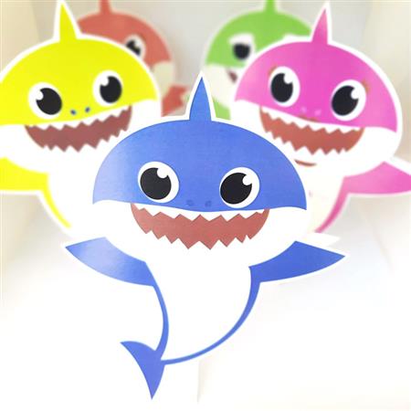 Adorno reversible gde Baby Shark. Elegi color
