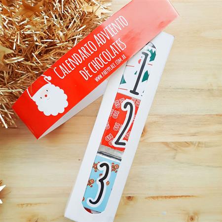Adviento en Cajita con 24 chocolatines