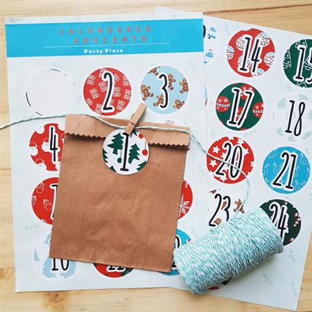 Kit Adviento Kraft Rojo