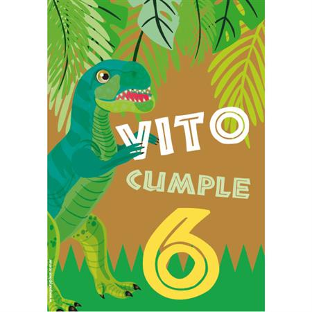 Afiche Pers. Dinosaurio